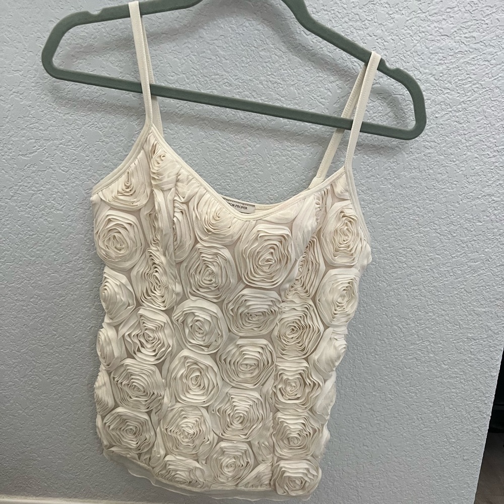 Off white rose blouse